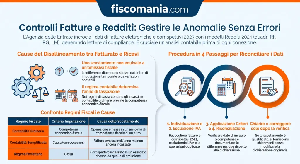 Controlli-incrociati-tra-fatture-elettroniche-redditi-anomalie-lettere-di-compliance-infografica